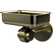  Satellite Orbit Two Collection Wall Mounted Soap Dish with Groovy Accents, Satin Brass