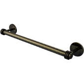  Satellite Orbit Two Collection 18 Inch Towel Bar with Dotted Detail, Antique Brass