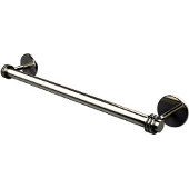  Satellite Orbit Two Collection 18 Inch Towel Bar with Dotted Detail, Polished Nickel
