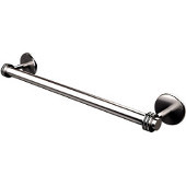  Satellite Orbit Two Collection 18 Inch Towel Bar with Dotted Detail, Satin Chrome