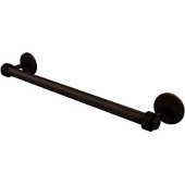  Satellite Orbit Two Collection 24 Inch Towel Bar with Dotted Detail, Antique Bronze