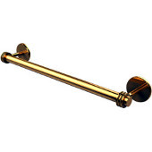  Satellite Orbit Two Collection 24 Inch Towel Bar with Dotted Detail, Polished Brass