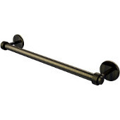 Satellite Orbit Two Collection 18 Inch Towel Bar with Groovy Detail, Antique Brass