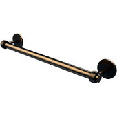  Satellite Orbit Two Collection 18 Inch Towel Bar with Groovy Detail, Brushed Bronze