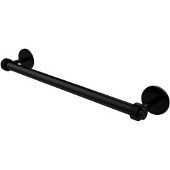  Satellite Orbit Two Collection 18 Inch Towel Bar with Groovy Detail, Matte Black