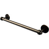  Satellite Orbit Two Collection 18 Inch Towel Bar with Groovy Detail, Antique Pewter