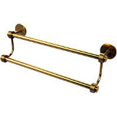  Satellite Orbit Two 26-1/2 Inch Double Towel Bar, Polished Brass