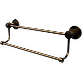  Mercury Collection 18 Inch Double Towel Bar with Dotted Accents, Brushed Bronze
