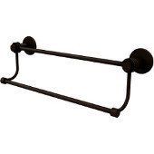  Mercury Collection 24 Inch Double Towel Bar with Dotted Accents, Antique Bronze