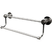  Mercury Collection 24 Inch Double Towel Bar with Dotted Accents, Polished Chrome