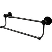  Mercury Collection 18 Inch Double Towel Bar with Groovy Accents, Oil Rubbed Bronze