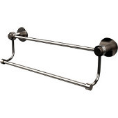  Mercury Collection 18 Inch Double Towel Bar with Groovy Accents, Satin Nickel