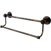  Mercury Collection 18 Inch Double Towel Bar with Groovy Accents, Venetian Bronze