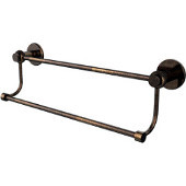  Mercury Collection 24 Inch Double Towel Bar with Twist Accents, Venetian Bronze