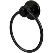  Mercury Collection Towel Ring with Groovy Accent, Oil Rubbed Bronze