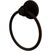  Mercury Collection Towel Ring with Twist Accent, Antique Bronze