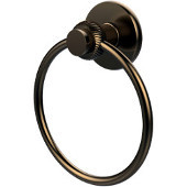  Mercury Collection Towel Ring with Twist Accent, Brushed Bronze