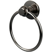  Mercury Collection Towel Ring with Twist Accent, Satin Nickel