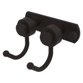  Mercury Collection 2-Position Multi Hook with Smooth Accent in Oil Rubbed Bronze, 5-1/2'' W x 4'' D x 3-3/16'' H