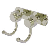  Mercury Collection 2-Position Multi Hook with Smooth Accent in Polished Nickel, 5-1/2'' W x 4'' D x 3-3/16'' H
