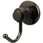  Mercury Collection Robe Hook with Dotted Accents, Antique Pewter