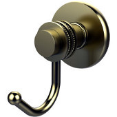  Mercury Collection Robe Hook with Dotted Accents, Satin Brass