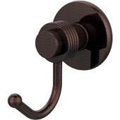  Mercury Collection Robe Hook with Groovy Accents, Antique Copper
