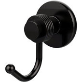  Mercury Collection Robe Hook with Groovy Accents, Oil Rubbed Bronze