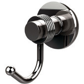  Mercury Collection Robe Hook with Groovy Accents, Polished Chrome