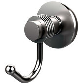  Mercury Collection Robe Hook with Groovy Accents, Satin Chrome