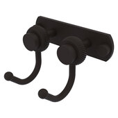  Mercury Collection 2-Position Multi Hook with Twisted Accent in Oil Rubbed Bronze, 5-1/2'' W x 4'' D x 3-3/16'' H