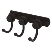  Mercury Collection 3-Position Multi Hook with Twisted Accent in Oil Rubbed Bronze, 8'' W x 4'' D x 3-3/16'' H