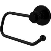  Mercury Collection Euro Style Toilet Tissue Holder with Groovy Accents, Matte Black