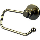  Mercury Collection Euro Style Toilet Tissue Holder with Twisted Accents, Unlacquered Brass