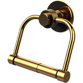  Mercury Collection 2 Post Toilet Tissue Holder with Groovy Accents, Polished Brass