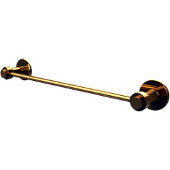  Mercury Collection 18 Inch Towel Bar, Unlacquered Brass
