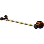  Mercury Collection 24 Inch Towel Bar with Dotted Accent, Polished Brass