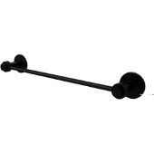 Mercury Collection 18 Inch Towel Bar with Groovy Accent, Matte Black