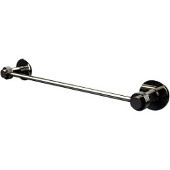  Mercury Collection 24 Inch Towel Bar with Groovy Accent, Polished Nickel