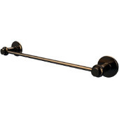  Mercury Collection 18 Inch Towel Bar with Twist Accent, Brushed Bronze