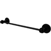  Mercury Collection 18 Inch Towel Bar with Twist Accent, Matte Black