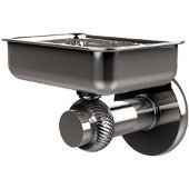  Mercury Collection Wall Mounted Soap Dish with Twisted Accents, Polished Chrome