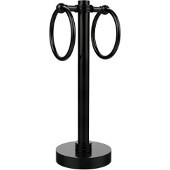  Vanity Top 2 Towel Ring Guest Towel Holder with Dotted Accents, Oil Rubbed Bronze