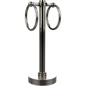  Vanity Top 2 Towel Ring Guest Towel Holder with Dotted Accents, Polished Nickel