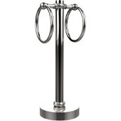  Vanity Top 2 Towel Ring Guest Towel Holder with Twisted Accents, Polished Chrome