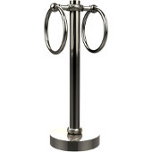  Vanity Top 2 Towel Ring Guest Towel Holder with Twisted Accents, Polished Nickel