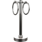  Vanity Top 2 Towel Ring Guest Towel Holder with Twisted Accents, Satin Chrome