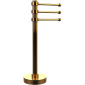  Mercury Collection 3-Swing Arm Towel Holder, Standard Finish, Polished Brass