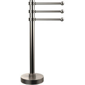  Vanity Top 3 Swing Arm Guest Towel Holder with Dotted Accents, Satin Nickel