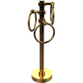  Mercury Collection 3-Swing Ring-Towel Holder, Standard Finish, Polished Brass